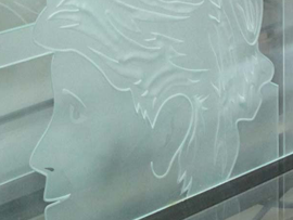 Glass Etched Face