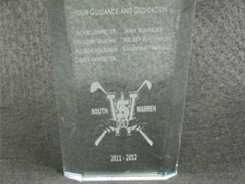 Glass Etched Trophy