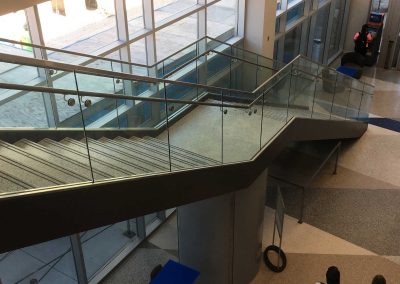 Stairway Glass Railings by Bowling Green Glass Company